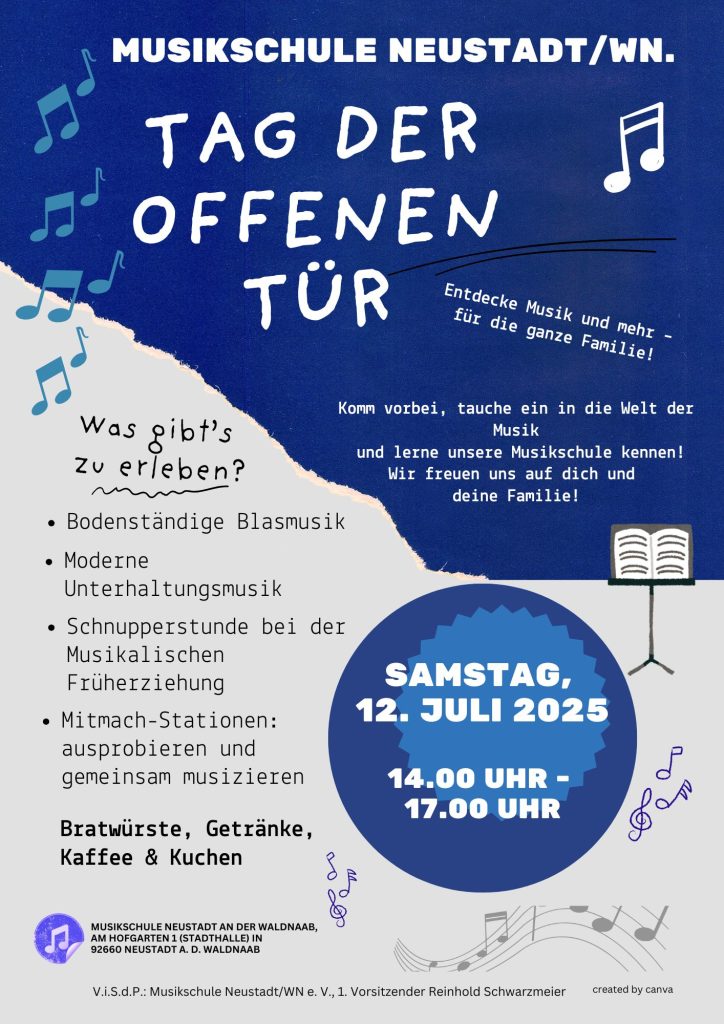 Plakat zum Tag der offenen Tür